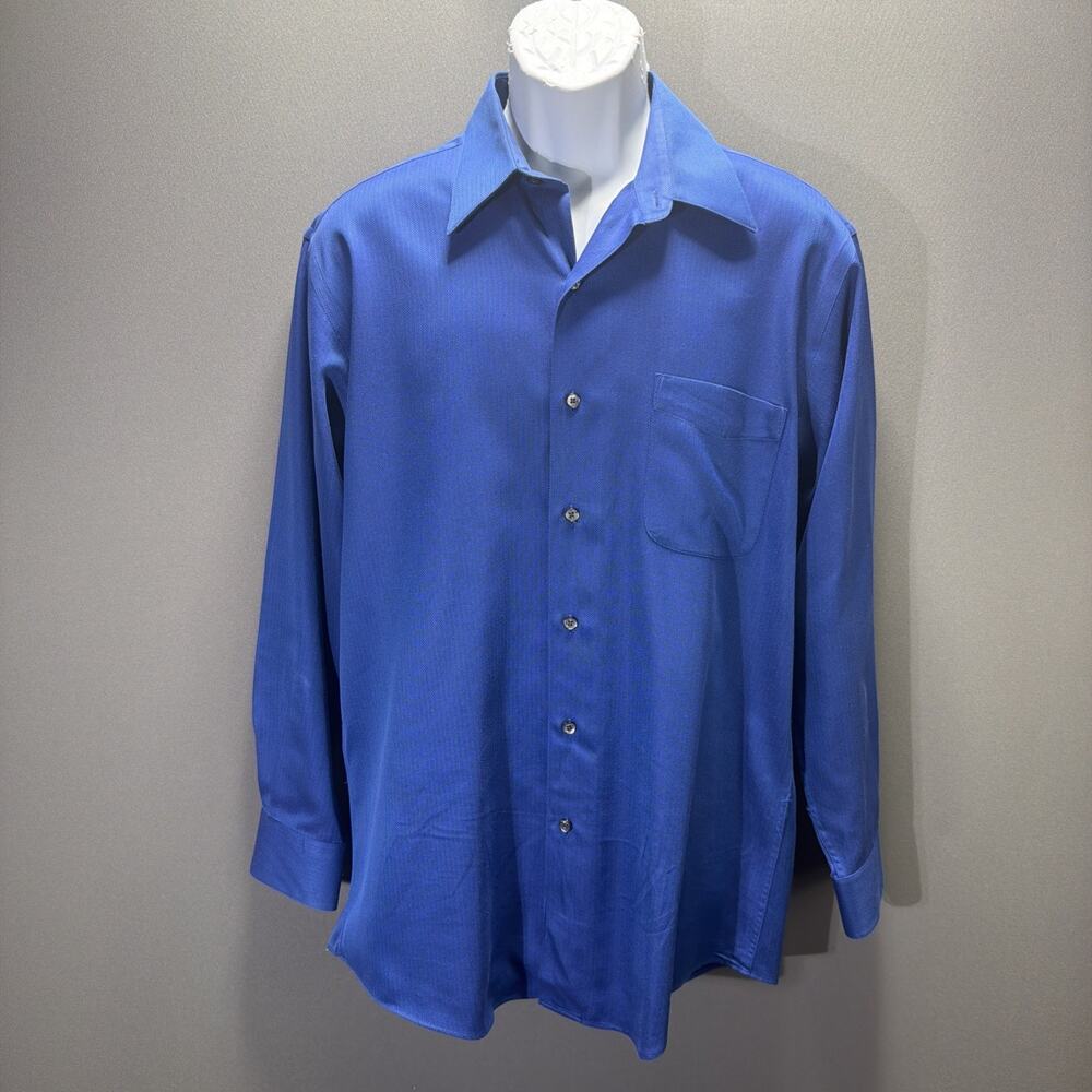 Vtg Roberto Villini Collezione Men's M Long Sleeve Button-Front Shirt